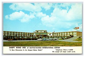 Swept Wing Airport Inn Motel Seatac Washington WA UNP Chrome Postcard  U22