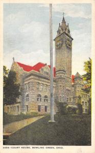 Bowling Green Ohio 1922 Postcard Court House Wood County