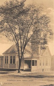 Baptist Church FAIRFIELD, MAINE Fred H Neal Somerset 1910s Rare Vintage Postcard