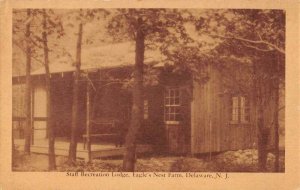 Delaware New Jersey Eagle's Nest Farm Staff Recreation Lodge Postcard AA49903