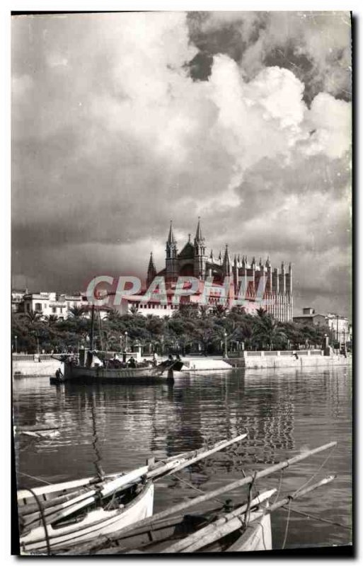 Postcard Modern Mallorca Palma La Catedral desde Es Mollet Charter