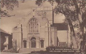 Iowa Cedar Rapids T M Sinclair Memorial Chapel Coe College Artvue