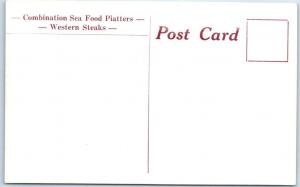 STARKE, Florida  FL    Interior  GUIDON GRILLE  Restaurant  ca 1950s   Postcard