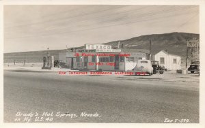 NV, Brady's Hot Springs, Nevada, RPPC, Texaco Gas Station, Zan Photo No T-579