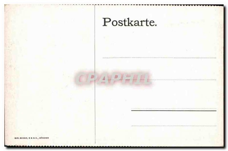 Old Postcard Munchen Alter Hof