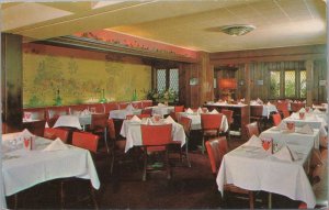Postcard The Dover Room of the English Grill Wilmington DE Delaware