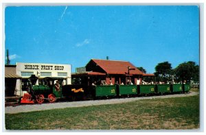 1953 Norick Print Shop Frontier City Train Oklahoma City Oklahoma OK Postcard