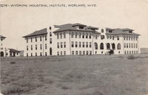 D67/ Worland Wyoming Wy Postcard c1910 Industrial Institute Building