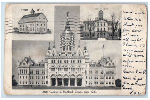 1905 State Capitols in Hartford Connecticut CT Hockanum CT Multiview Postcard