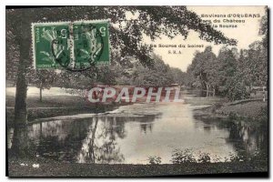 Postcard Old Surroundings Orleans Chateau park Source Loiret