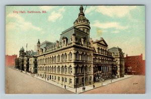 Baltimore MD-Maryland, City Hall, Vintage Postcard 