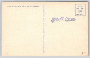 White Mountains New Hampshire~5 Views In Squares~Vintage Linen Postcard