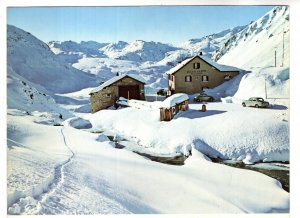 House in the Winter Mountain, Julierpass Hospiz, Ospizio, Switzerland