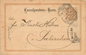 SEEKIRCHEN SALZBURG AUSTRIA 1898 POSTMARK~PERSONAL MESSAGE POSTCARD