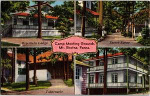 Camp Meeting Grounds, Mt. Gretna PA Multi View c1964 Vintage Postcard P03