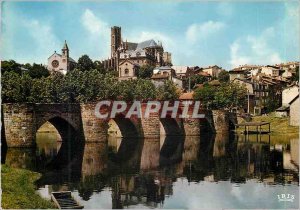 Modern Postcard Limoges Haute Vienne Bridge St Etienne xii century historical...