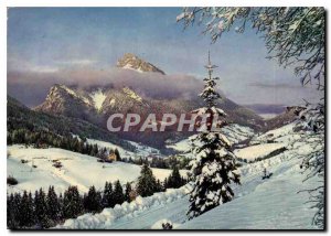 Modern Postcard Winter landscape