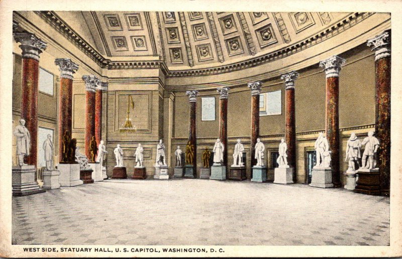 Washington D C United States Capitol Statuary Hall West Side