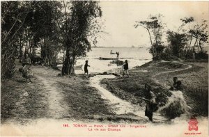 CPA AK INDOCHINA Tonkin Grand Lac VIETNAM (958710)