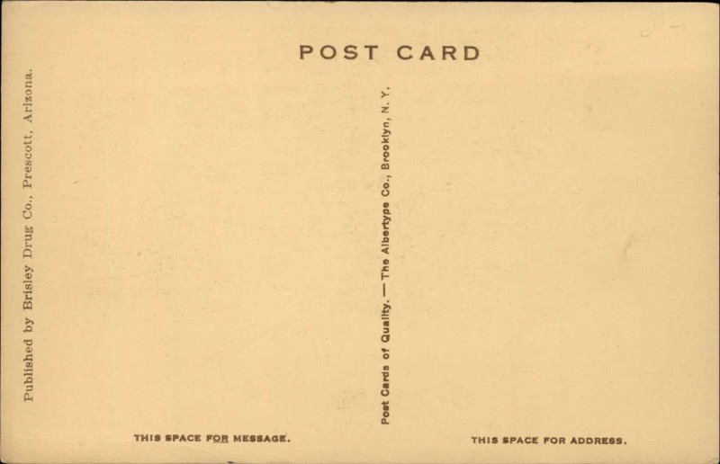 PRESCOTT ARIZONA AZ O'Neil Monument HORSE COWBOY Vintage Postcard