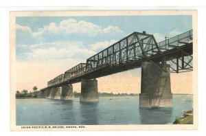 NE - Omaha. Union Pacific Railroad Bridge ca 1915