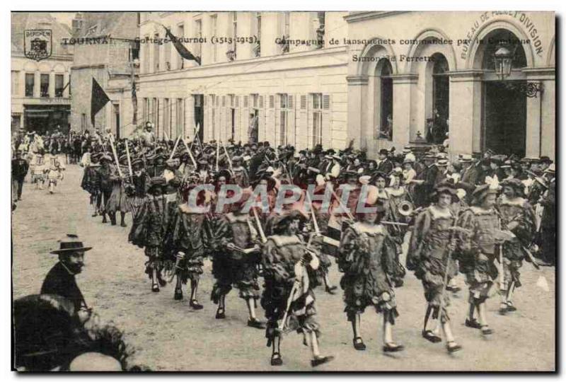 Belgium - Belgien - Belgium - Tournai - Tournai Cortege 1513 1913 - Old Postcard