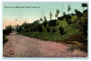 1915 Driveway Walbridge Park Toledo Ohio OH Posted Antique Postcard 