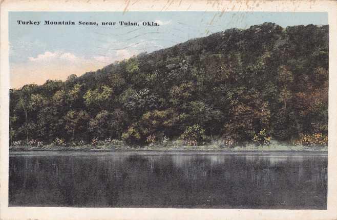 Scene at Turkey Mountain near Tulsa OK, Oklahoma - pm 1915 - DB