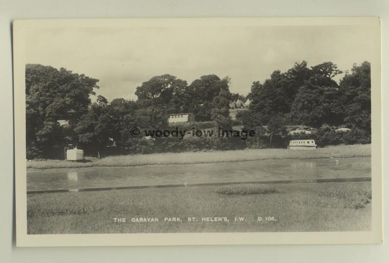 iw0092 - Caravan Park , St Helens , Isle of Wight - postcard by Dean