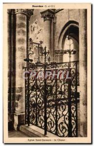 Old Postcard Dourdan Eglise Saint Germain Chorus