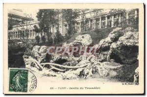 Postcard Old Paris Jardin du Trocadero