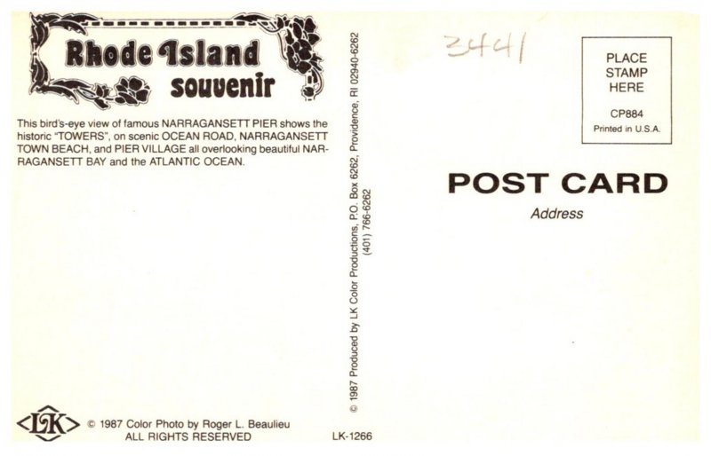 Rhode Island Narragansett Bird's Eye View