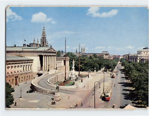 Postcard The Ringstrasse Houses of Parliament Town Hall Vienna Austria