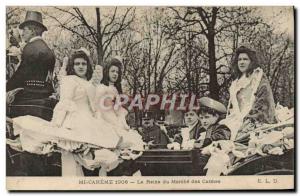 Old Postcard Mi Careme 1906 Queen Du Marche Des Carmelites Carnival