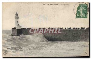 Postcard Old Treport big time