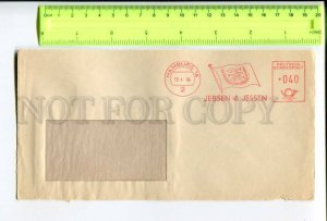 416633 GERMANY 1964 year Postage meter real posted COVER Fish postmark