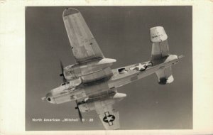 North American Mitchell B-25 Bomb Thrower RPPC 06.72