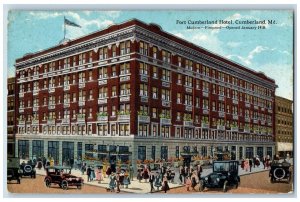 Cumberland Maryland Postcard Fort Cumberland Hotel Exterior 1918 Vintage Antique
