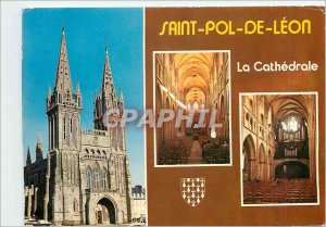 Modern Postcard Saint Pol de Leon Cathedral