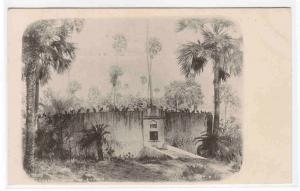 Parsee Tower of Silence Bombay India 1905c postcard