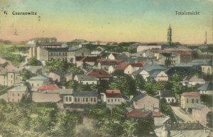 ukraine russia, CHERNIVTSI CZERNOWITZ, Panorama (1910s) Postcard