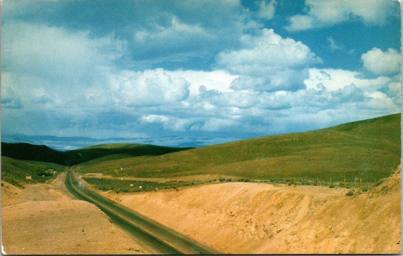 Nevada Emigrants Pass US Highway 40 Humboldt Valley Scenic Chrome Postcard