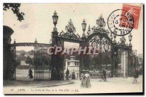 Postcard Old Lyon Grid Pare of the Tete Gold