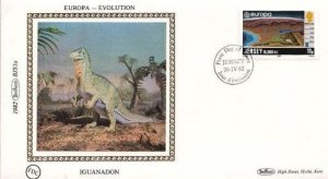 Darwin Evolution Iguanadon Benham Stamp First Day Cover