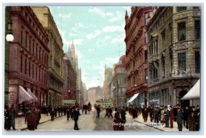 c1910 Trolley Car Buchanan Street Glasgow Scotland Oilette Tuck Art Postcard 