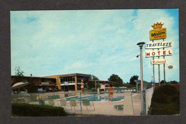 SC Traveleze Motel GREENVILLE SOUTH CAROLINA Postcard