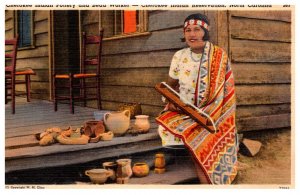 Cherokee Indian Pottery and Bead Worker