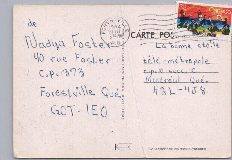 Forestville, Quebec, 1984 Chrome  Multiview Postcard, 4 Views