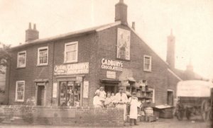 RPPC Cadbury's Chocolate   Zebo Grate Polish Sign  General Store Postcard  c1910