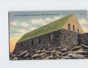 Postcard Old Tip Top House, Mt. Washington, White Mountains, Jackson, N. H.